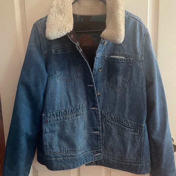 Idyllwind by Miranda Lambert Multicolor Patterned Jacket with Sherpa Collar - Picture 3 of 7